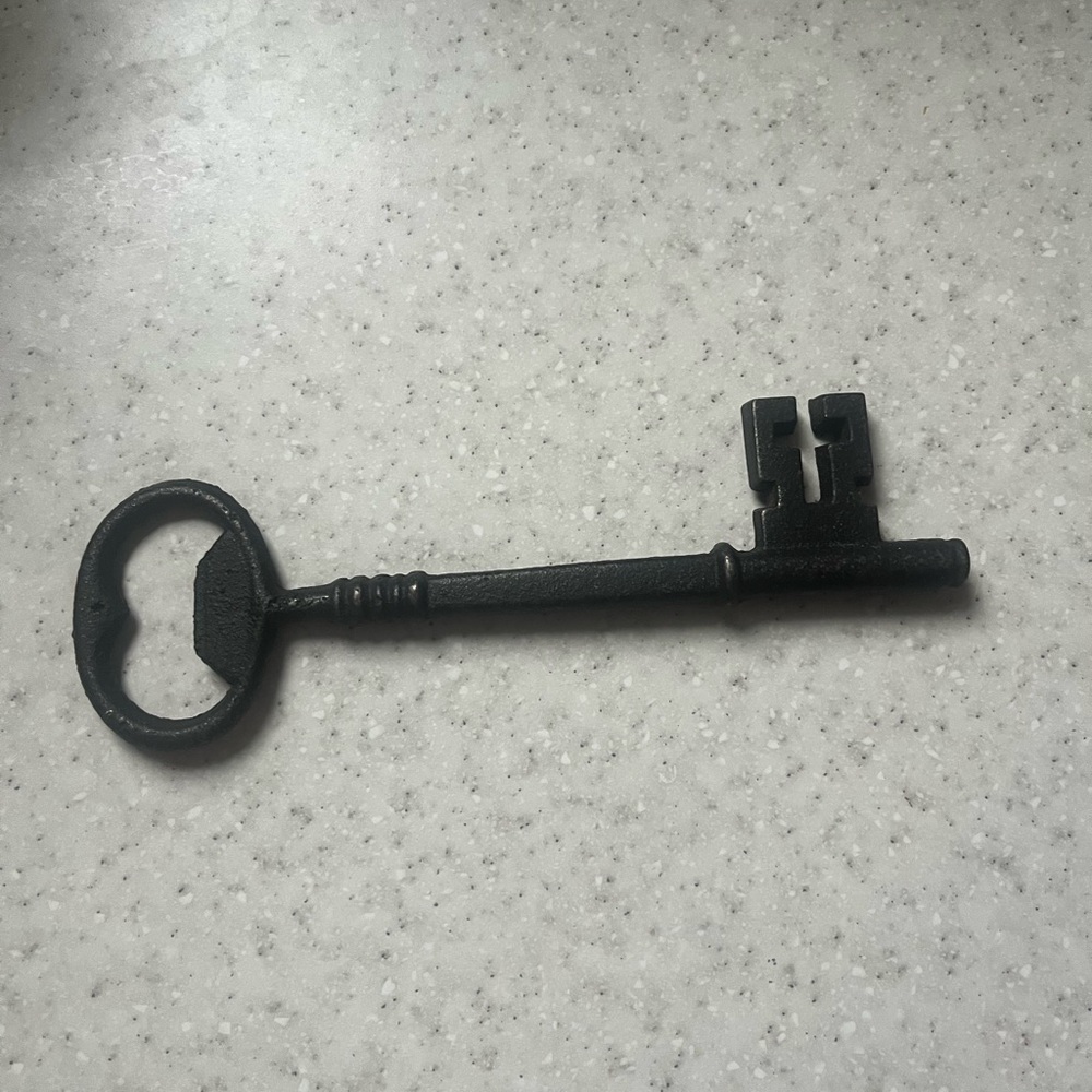 Wrought iron decorative key